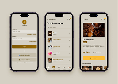 Mobile App Design coffee graphic design mobile mobile app mobile app design ui ui design ux ux design