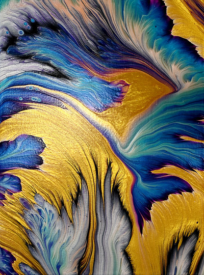 The Most Mesmerizing Shimmery Split Cup Acrylic Pour I’ve Ever acrylic acrylic paint art branding design illustration paintings pouring split cup tutorial