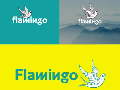 Modern "Flamingo" Logo Design with Bird Icon 3d branding graphic design logo logo type vector