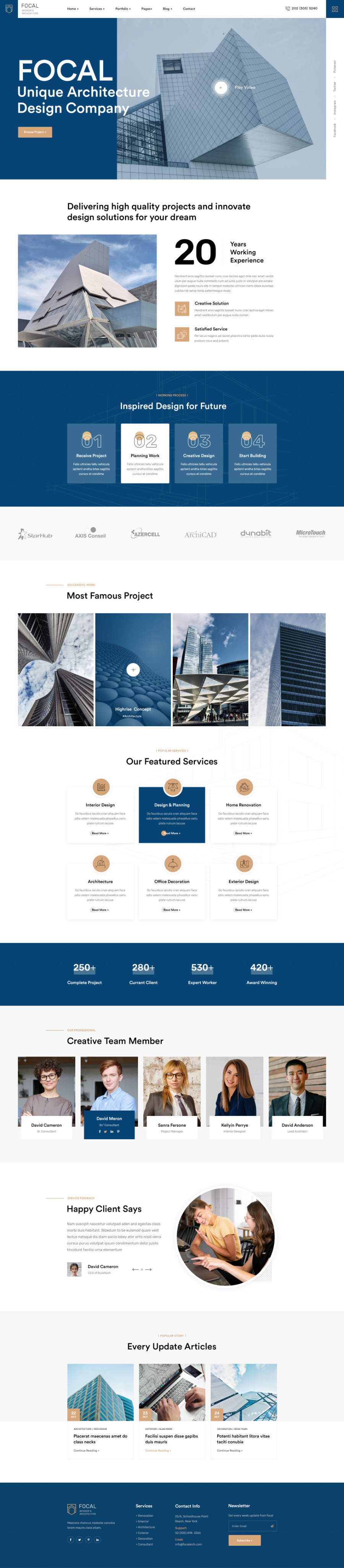 Interior & architecture agency architecture branding business design interior landing page product design uiux
