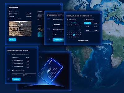 Landing page VR Club design first screen home page landing ui ux virtual reality vr web design web site