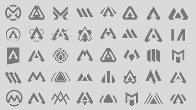 Apex Legends Mobile a apex apex legends brand branding design diamond geometric icon id legends logo m mark mobile shape sigil triangle vector video game