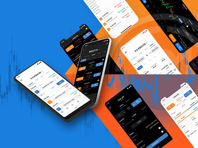 Trading App - Mobile/Web mobile app sketch trading ui ux web design