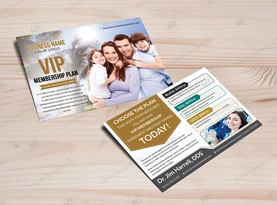 Dental Services Membership Plan Postcard Design
