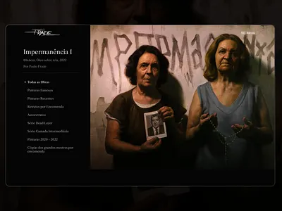 Galeria de obras - Paulo Frade galery ui uiux design website