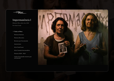 Galeria de obras - Paulo Frade galery ui uiux design website