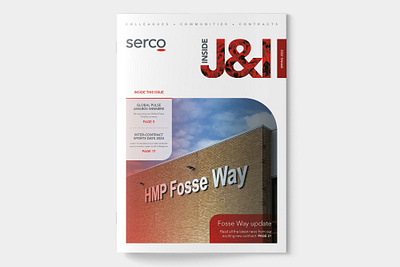 Serco staff newsletter branding graphic design logo