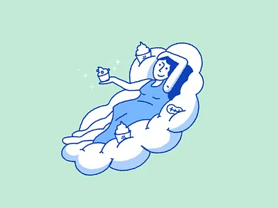 Nectaria - Venus blue branding colombia design greece ice cream illustration vector yogurt