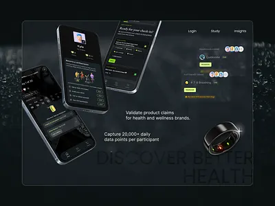 Health & Wellness Product Claims with Real-Time Data UX & UI saas