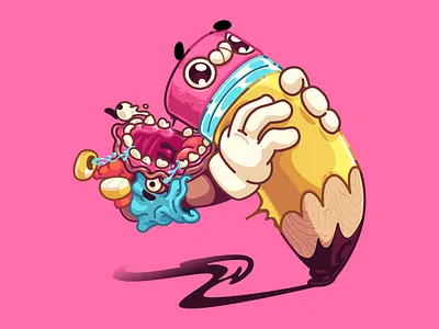 YAAAAAAH fck!* branding brazil character color design fun illustration sao paulo thunder rockets ui