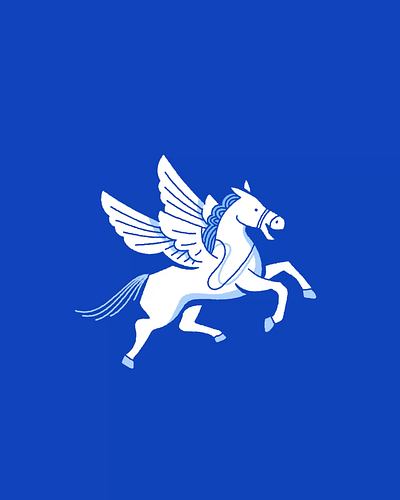 Nectaria - Pegaso animation at blue branding colombia design grece horse icon illustration medellin pegaso vector