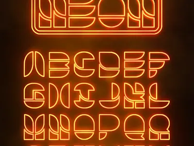 Alleyway Neon - Decorative Font 3d design font graphic design illustration rendered typography