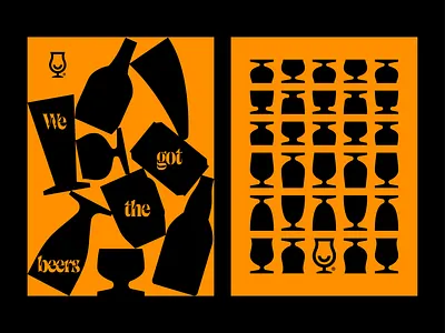 BeerLovers - Posters beer beer lovers bottles branding can cup design diversity drink graphic design illustration logo poster silhouette vector