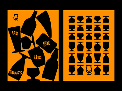BeerLovers - Posters beer beer lovers bottles branding can cup design diversity drink graphic design illustration logo poster silhouette vector
