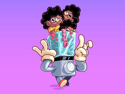 It’s Monday again branding brazil character color design fun illustration sao paulo thunder rockets ui