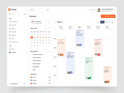 Calendar Dashboard UI — Smart Team Scheduling & Planner ask management calendar dashboard design design inspiration event management planner ui product design productivity tools saas saas platforms scheduling scheduling app team calendar team collaboration timeline ui ui design uiux user interface