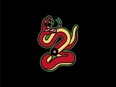 Red Snake artist artwork design graphic design illustration logo vector