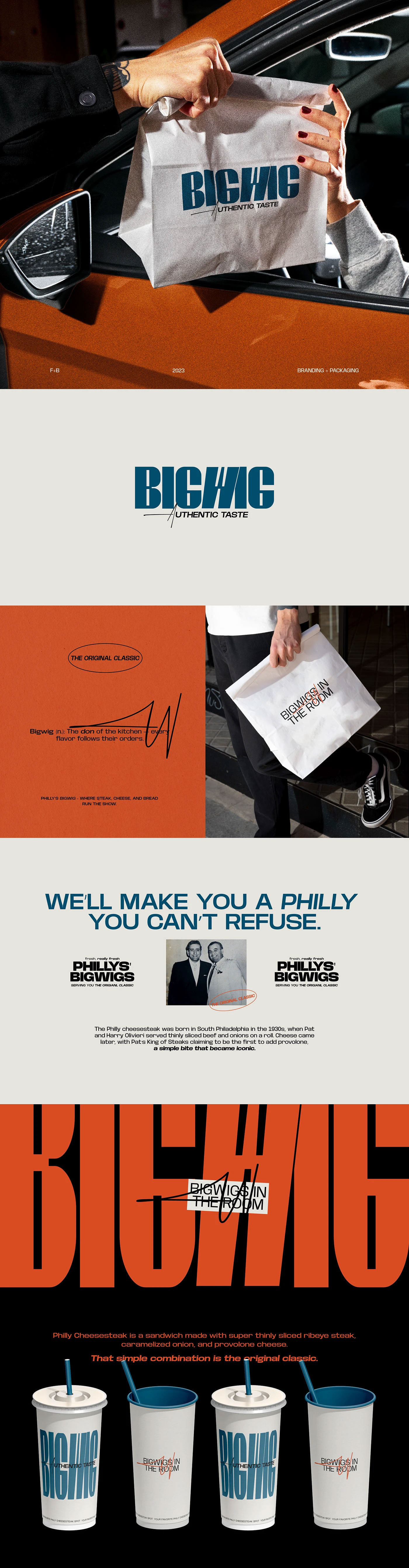 BIGWIG | Restaurant branding design fast food food and beverage graphic design logo design packaging resranttau restaurant branding sandwich