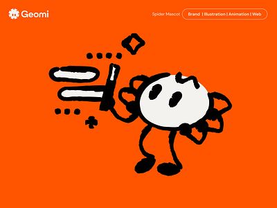 Geomi Spider branding character crypto design figma graphic design illustration mascot spider texture vector web3