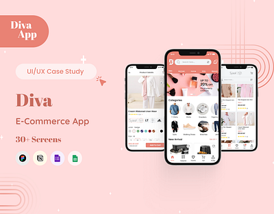 Diva App – Local E-Commerce UI/UX Case Study design figma graphic design ui ui ux user experience user interface ux