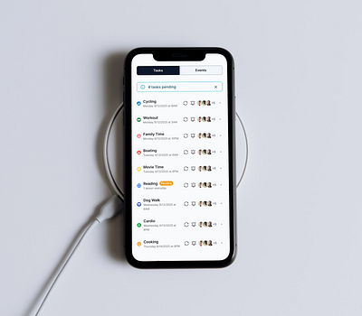 Inbox List app interface calendar app clean ui collaboration app daily planner event planner ios app design minimal ui mobile app ui mobile dashboard mobile ux modern app design productivity app schedule app simple ui task management task organizer task tracker to do list app ux design