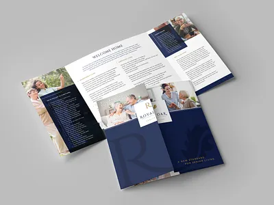 Royal Oak Senior Living adobe illustrator adobe indesign brand identity branding design editorial design graphic design layout design logo print design stationery design