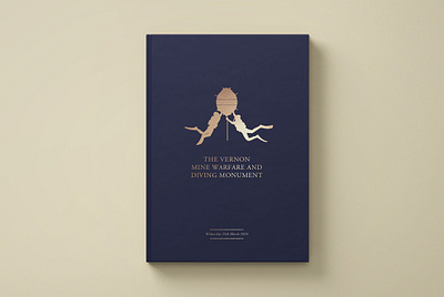 The Vernon Mine Warfare and Diving Monument brochure & invites branding graphic design