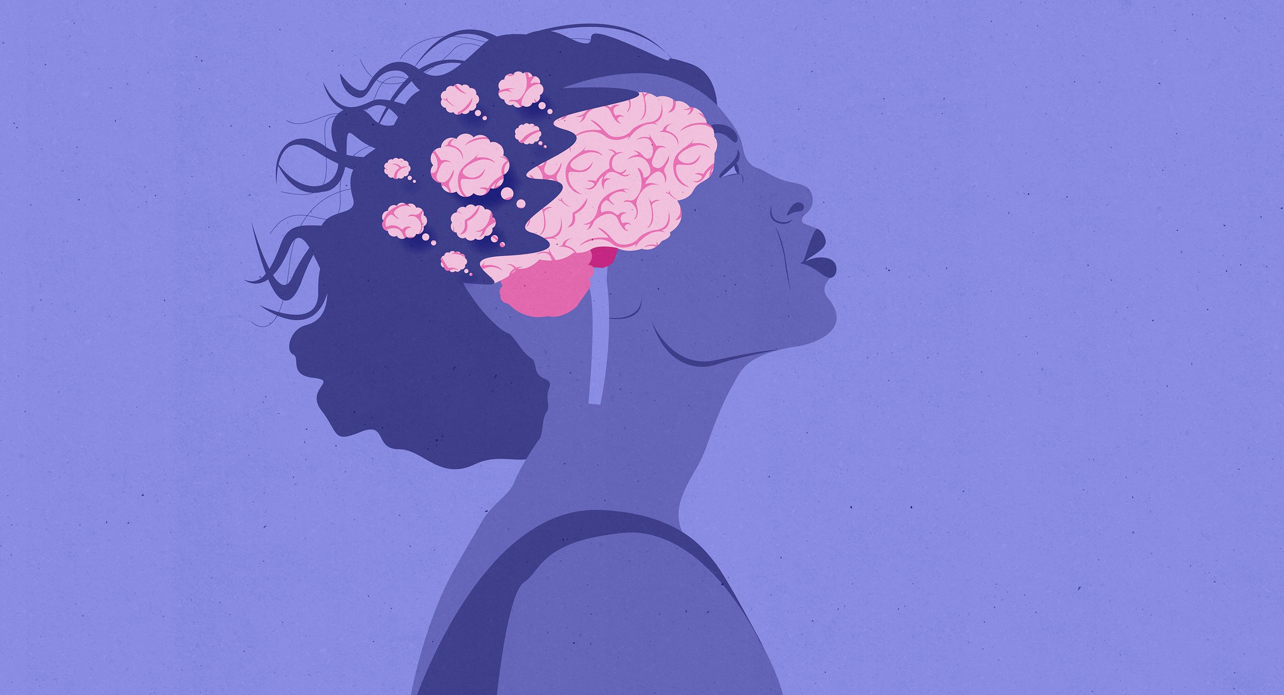 Memory by Kotryna Zukauskaite for the UCSF Health News alzheimers brain conceptual dementia editorial editorial illustration health health care healthcare illustration illustrator memory neurology neuroscience patient portrait research textured vector woman