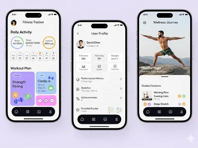 Fitness app design concept exercise fitness fitness app gym app