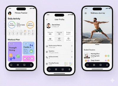 Fitness app design concept exercise fitness fitness app gym app