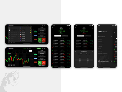 Trading App mobile app sketch trading ui ux