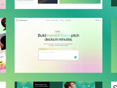 DeckForge AI® – Pitch Deck Creation Platform ai presentation tool ai product business presentation custom presentation custom template graphic design investor presentation investor slide deck pitch deck graphics pitch deck template pitch presentation design presentation ux saas design saas landing page startup pitch deck startup pitch slides