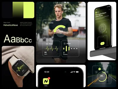 Wellio — Branding for Fitness tracking app analitycs app brand identity branding charts clean fitness app habits mobile mobile app tracking ui