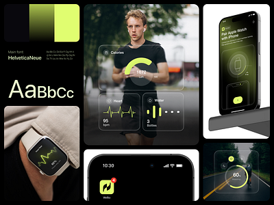Wellio — Branding for Fitness tracking app analitycs app brand identity branding charts clean fitness app habits mobile mobile app tracking ui