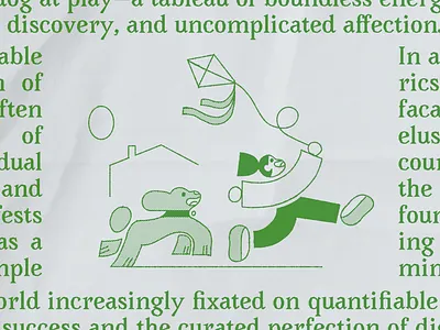 Happiness in a nutshell character dog family happiness illustration styleframe