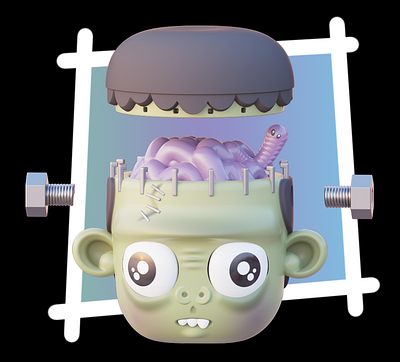 Franky's Monster - MagicaCSG 3d 3dmodeling character illustration magicacsg