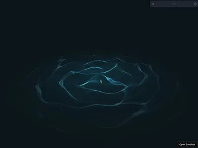 Water effect using polar coordinates creativedev cursor effect hackoftheday r3f threejs water web webgl