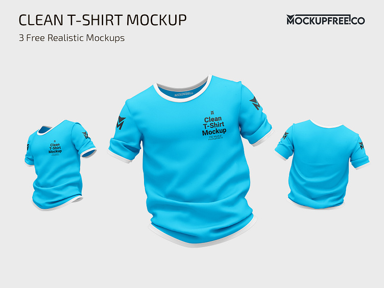 Free Clean T-shirt Mockup by mockupfree.co on Dribbble