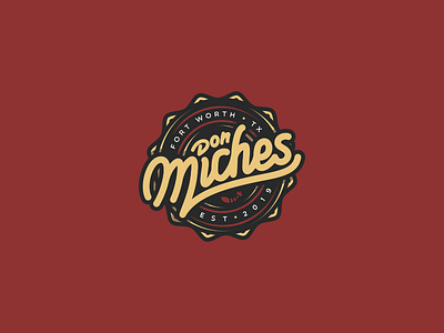 DON MICHES badgedesign branding design graphic design illustration logo typography vector