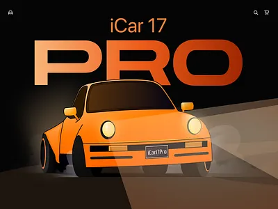 iCar 17 Pro apple car design illustration iphone ui visual visual design website