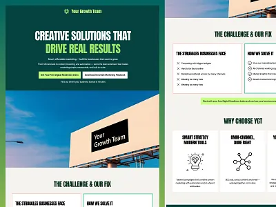 Marketing Agency Website agency branding design digital agency homepage landing page mark marketing agency website ui ui design ux web web design website