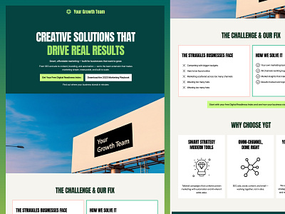 Marketing Agency Website agency branding design digital agency homepage landing page mark marketing agency website ui ui design ux web web design website