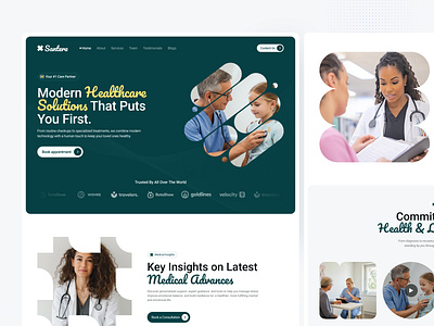 Santera | Medical & Health Care Website Design clinic website doctor website health tech health website healthcare platform healthcare website hospital site medical dashboard medical ui design medical website medical website design patient website pharmacy site pharmacy website wellness site