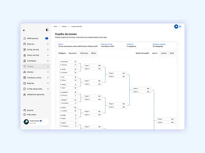 Tournament draw concept app design brackets clean concept draw concept saas design sport app sports saas tournament tournament bracket ui user experience user interface ux web white