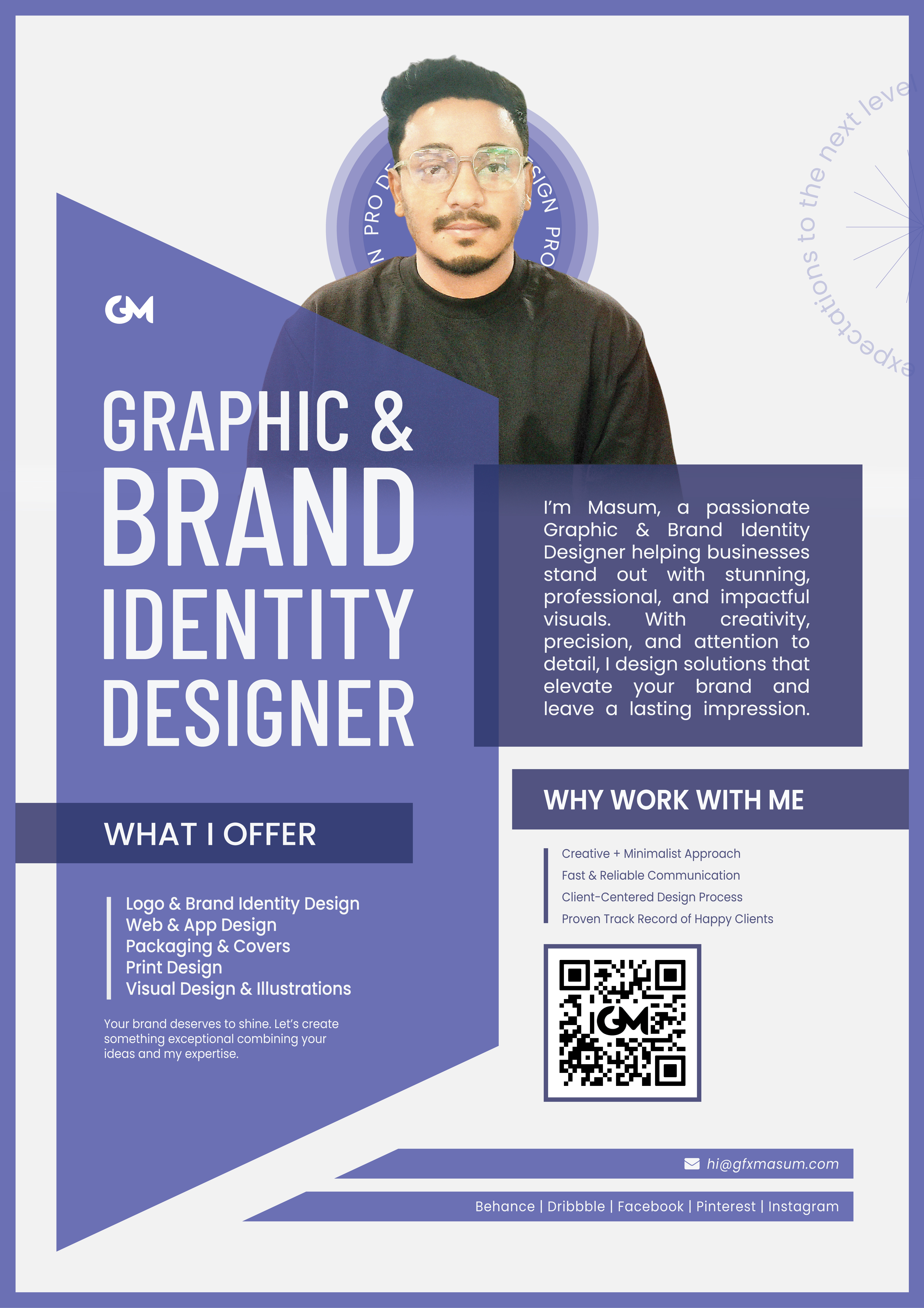 SELF PROMOTION branding design gfxmasum graphic design illustration logo typography ui vector