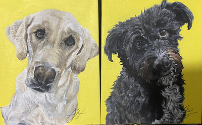 Portrait Acrylic Paintings animals illustrations painting