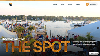 Restaurant Landing Page bar design development landing page restaurant small business ui uiux ux web design web development website