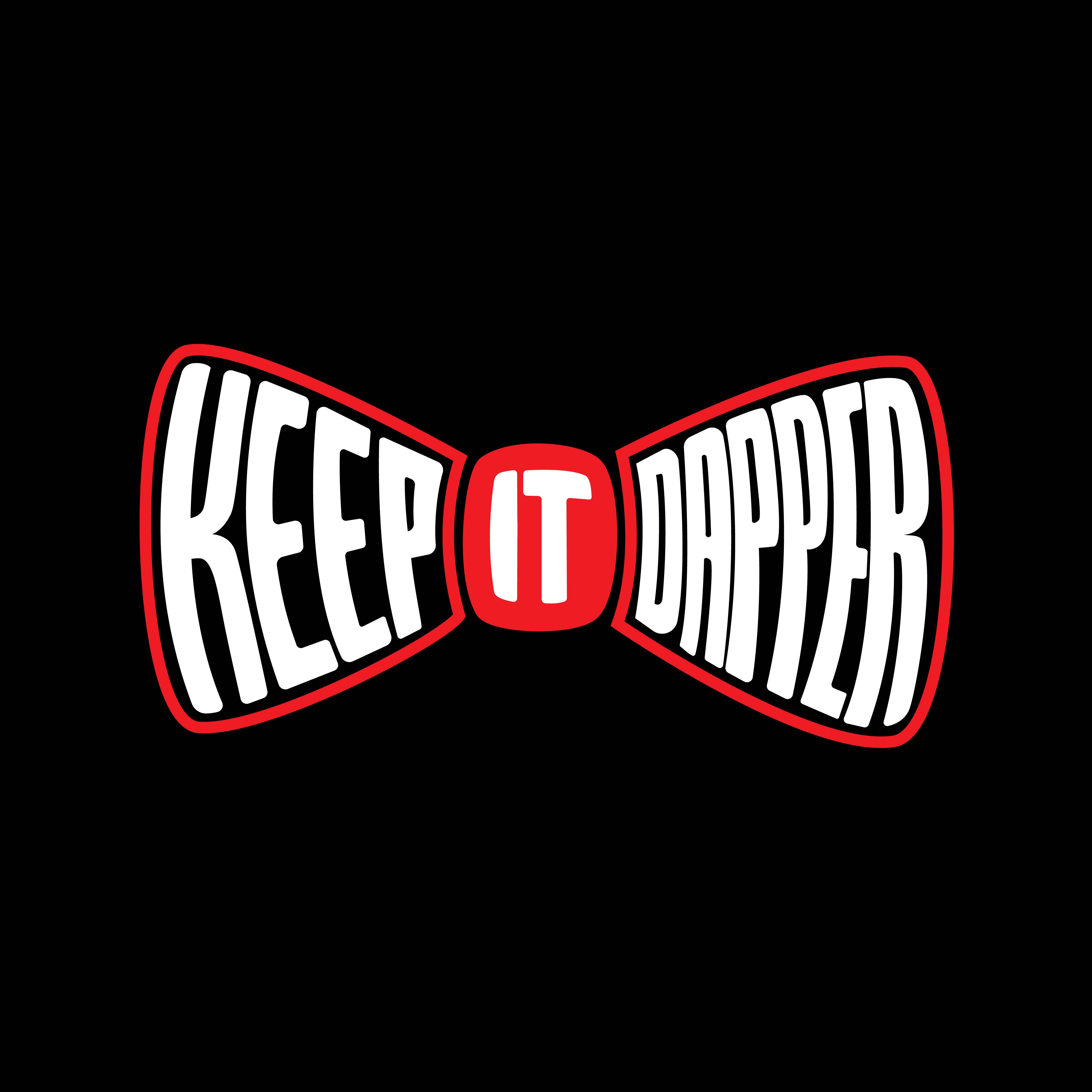 Custom Typography Logo - Keep It Dapper clothing brand clothing logo creative custom font custom logo design graphic design hand drawn hand lettering illustration lettering logotype portfolio t shirt design tshirt logo typography