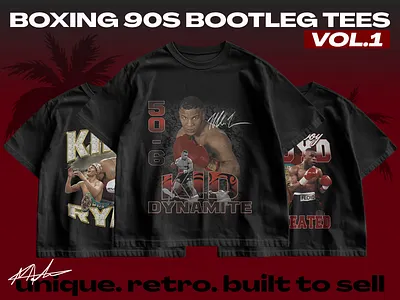 Retro Boxing Graphic Tees – 90s Bootleg Inspired 90s 90s style bold typography bootleg bootleg tee boxing custom design fighting graphic design retro retro tee design streetwear vintage t shirt