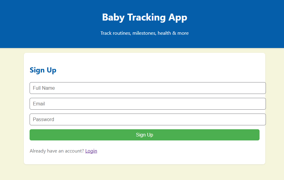 Baby Tracking App Design Information app branding colorful creative creative design graphic design health illustration mobile design popular routine ui user interface ux web design writing